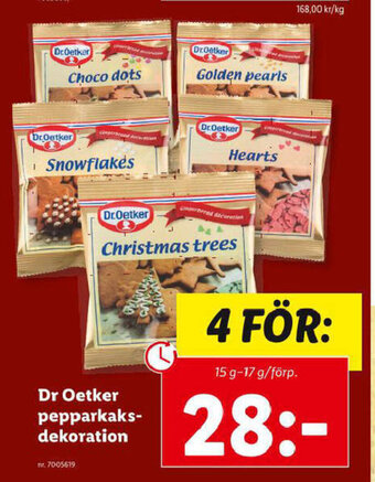 Dr. Oetker pepparkaks dekoration