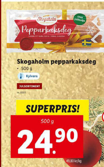 Lidl Skogaholm pepparkaksdeg erbjuda