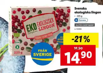 Lidl Svenska ekologiska lingon erbjuda