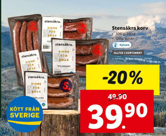 Lidl Stensåkra korv erbjuda