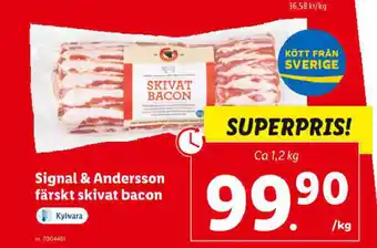 Signal & Andersson färskt skivat bacon