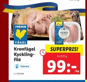 Lidl Kronfågel Kycklingfilé erbjuda