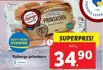 Lidl Rybergs Prinskorv erbjuda