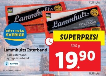 Lidl Lammhults Isterband erbjuda