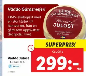 Lidl Väddö Julost erbjuda
