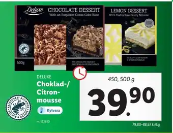 Lidl Choklad-/Citron-mousse erbjuda