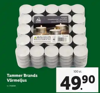 Lidl Tammer Brands Värmeljus erbjuda