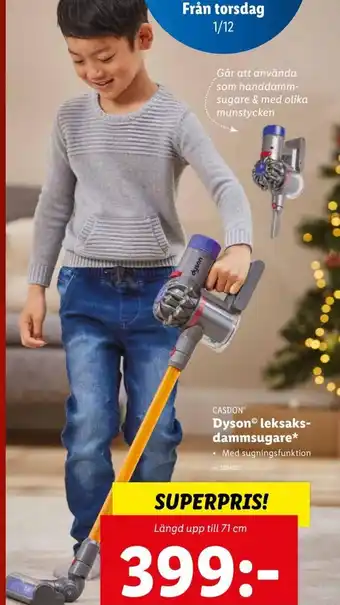 Lidl Dyson Leksaksdammsugare erbjuda