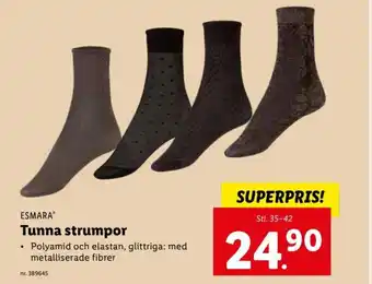 Lidl Tunna Strumpor erbjuda