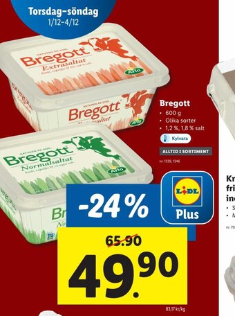 Lidl Bregott erbjuda