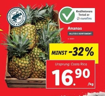 Lidl Ananas erbjuda