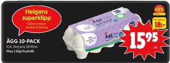 ICA Kvantum Ägg 10-pack erbjuda