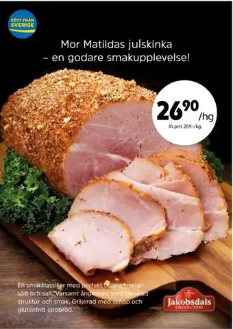 ICA Kvantum Mor Matildas Julskinka erbjuda