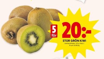 ICA Kvantum Stor Grön Kiwi erbjuda