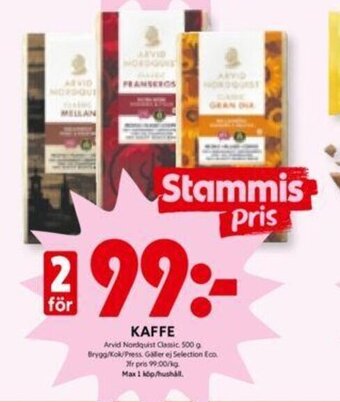 ICA Kvantum Kaffe erbjuda