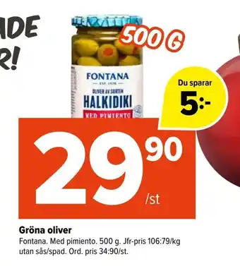 Coop Extra Gröna oliver erbjuda