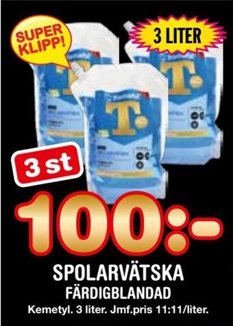 Nya Pulsen Spolarvätska erbjuda