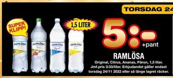 Nya Pulsen Ramlösa erbjuda