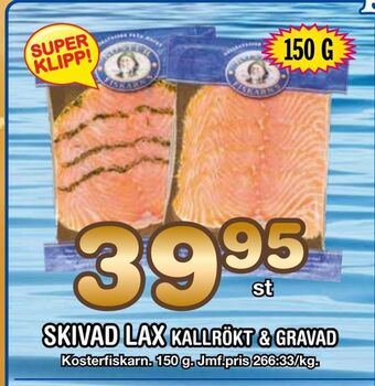 Nya Pulsen Skivad lax kallrökt & gravad erbjuda