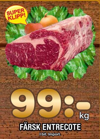Nya Pulsen Färsk entrecote erbjuda