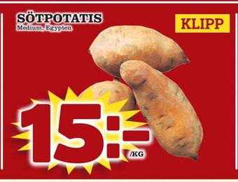 minmatbutik Sötpotatis erbjuda