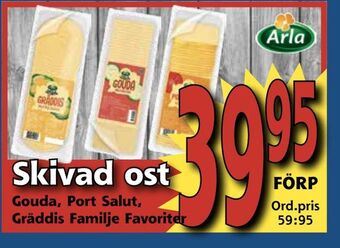Supergrossen Skivad ost erbjuda
