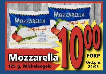 Supergrossen Mozzarella erbjuda