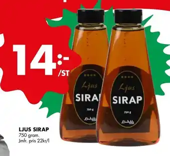 ÖoB Ljus sirap erbjuda