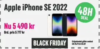 CDON Apple iPhone SE 2022 erbjuda