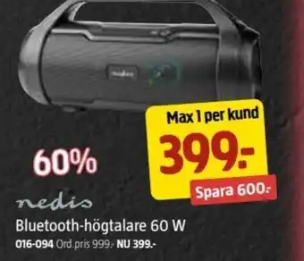 Jula Bluetooth-högtalare 60 W erbjuda