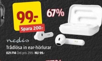 Jula Trådlösa in Ear-hörlurar erbjuda