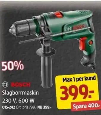 Jula Bosch Slagborrmaskin 230V, 600 W erbjuda