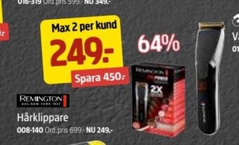Jula Remington Hårklippare erbjuda