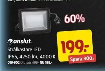 Jula Anslut Strålkastare LED IP65,4250 Im,4000 K erbjuda