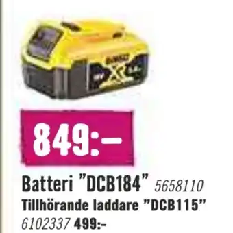 Hornbach Batteri "DCB184" erbjuda