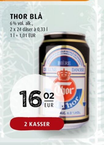 Blå thor öl