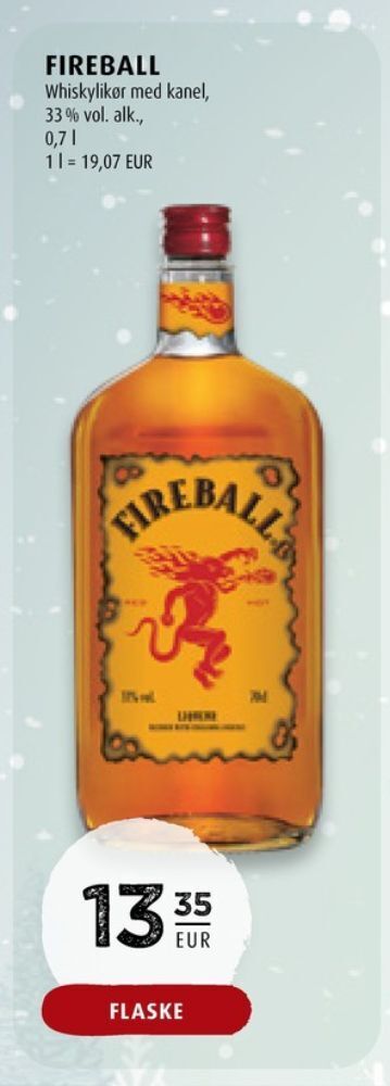 Scandinavian Park Fireball likör erbjuda