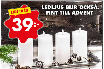 ÖoB Blockljus Led erbjuda
