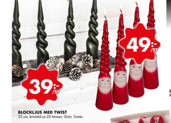 Blockljus Med Twist