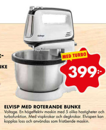 Elvisp Med Roterande Bunke