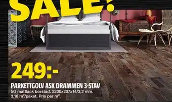 Bauhaus Parkettgolv ask drammen 3-stav erbjuda