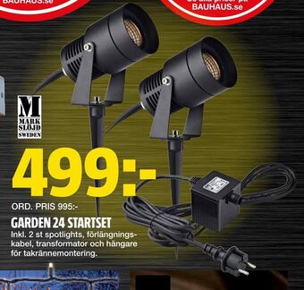 Bauhaus Garden 24 startset erbjuda
