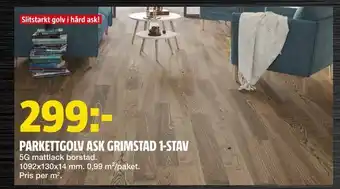 Bauhaus Parkettgolv ask grimstad 1-stav erbjuda