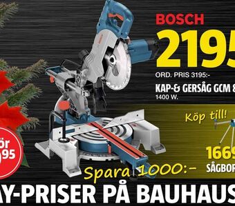 Bauhaus Kap-& gersåg gcm 80sj erbjuda