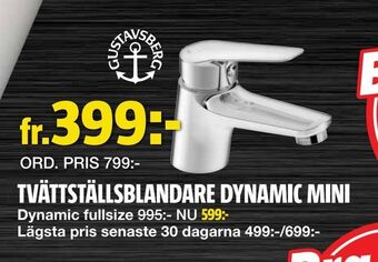 Bauhaus Tvättställsblandare dynamic mini erbjuda