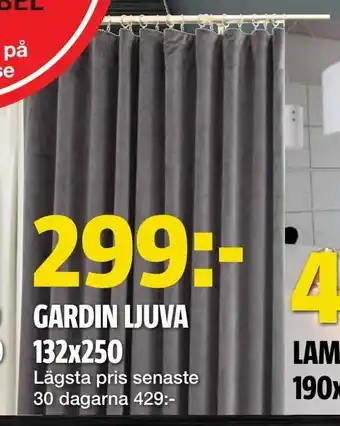 Bauhaus Gardin ljuva 132x250 erbjuda