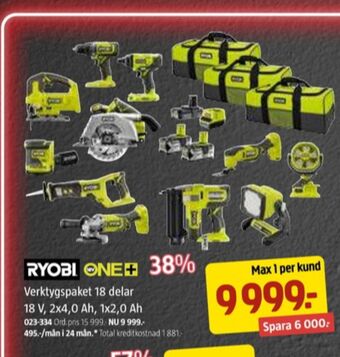 Jula Ryobi verktygsset erbjuda
