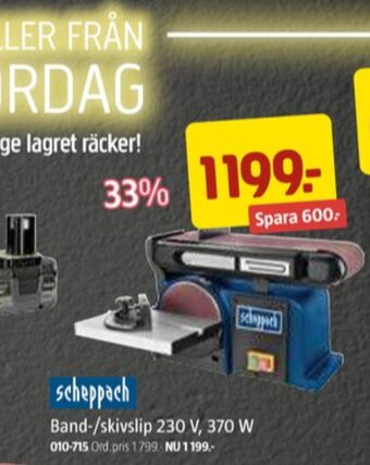 Scheppach bandslip