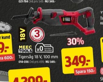 Jula Meec tools tigersåg erbjuda