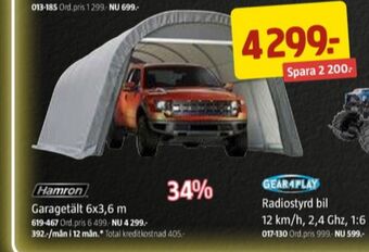 Hamron garagetält